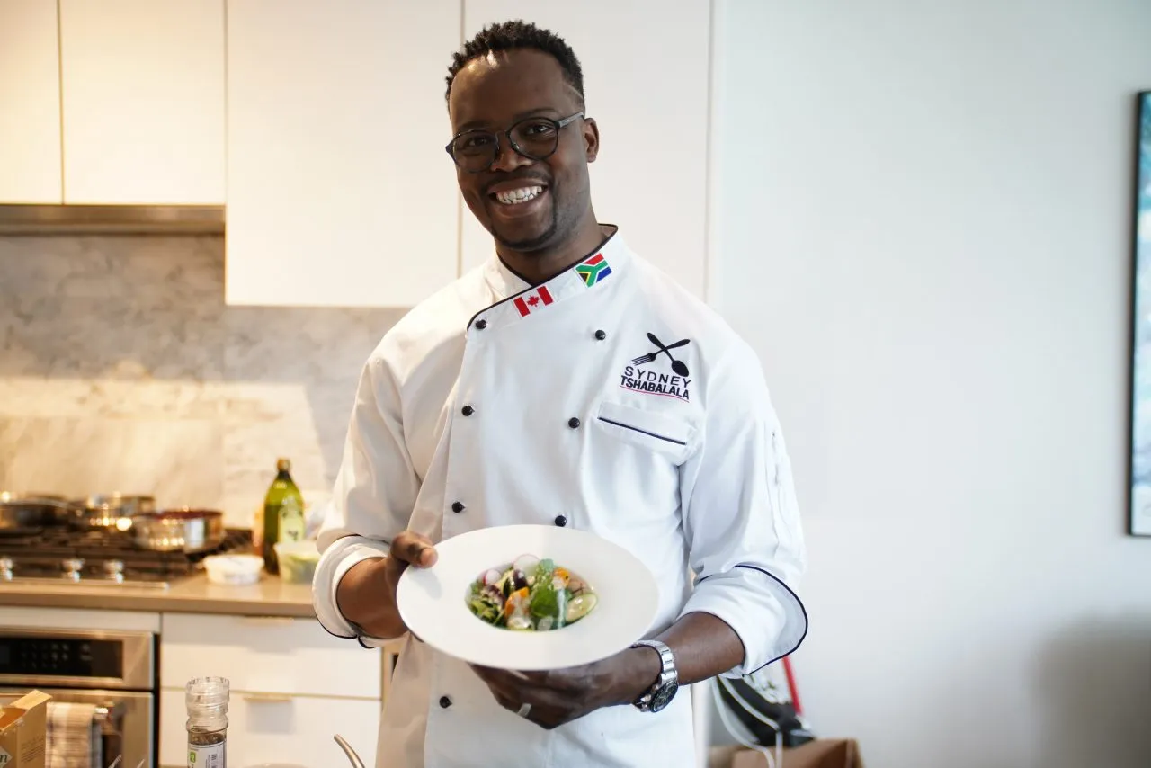 Chef-crafted organic farm-to-table meal plated at Santé Wellness Retreat in Ryder Lake, BC